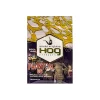 House of Glass Phantom OG shatter packaging, featuring characters in a spooky, adventurous theme, and strain effects like happy, relaxed, hungry, with earthy, flowery, and spicy/herbal flavors.