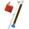 A single Bonafide Phoenix Tears syringe filled with dark oil, showing detailed labeling for precise dosing, 1000mg THC content