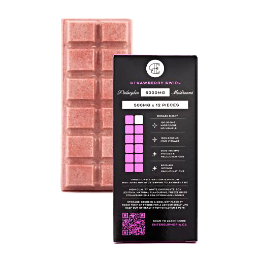 Weed Market Euphoria Psychedelics Psilocybin Chocolate 6g Strawberry Swirl Back 2