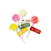Assorted THC-infused Kush Kitchen lollipops in coconut, watermelon, pineapple, and fruit punch flavors.