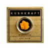 Packaging image of Kush Kraft Top Shelf Live Resin in a small glass jar, displayed on gold and black packaging. The live resin has a sticky, yellow-orange appearance, indicating its high terpene content.