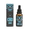 Mota Full Spectrum CBD Oil 1000mg bottle and packaging, featuring a dark box design with blue accents and text indicating THC-free CBD tincture