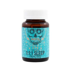 MOTA Sleep Capsules bottle with 30mg THC, 30mg CBD, and 30mg CBN for sleep.