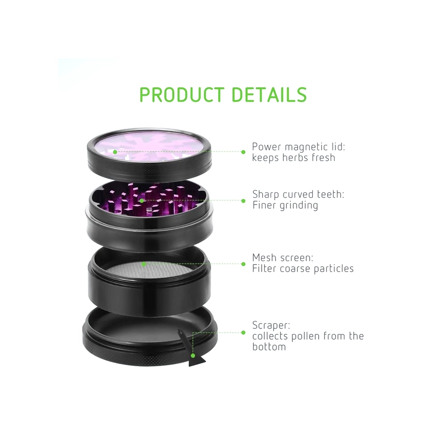 Vivosun Aluminum Herb Grinder 2.5" - Image 5