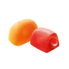 Two High Heals THC Gummies from Weed Market in orange and red colors