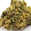 Black Mandarin Weed Strain Bud Closeup Macro Shot