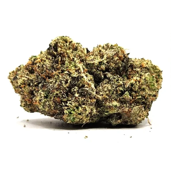 Cookies and Cream Weed Strain Bud on White Background