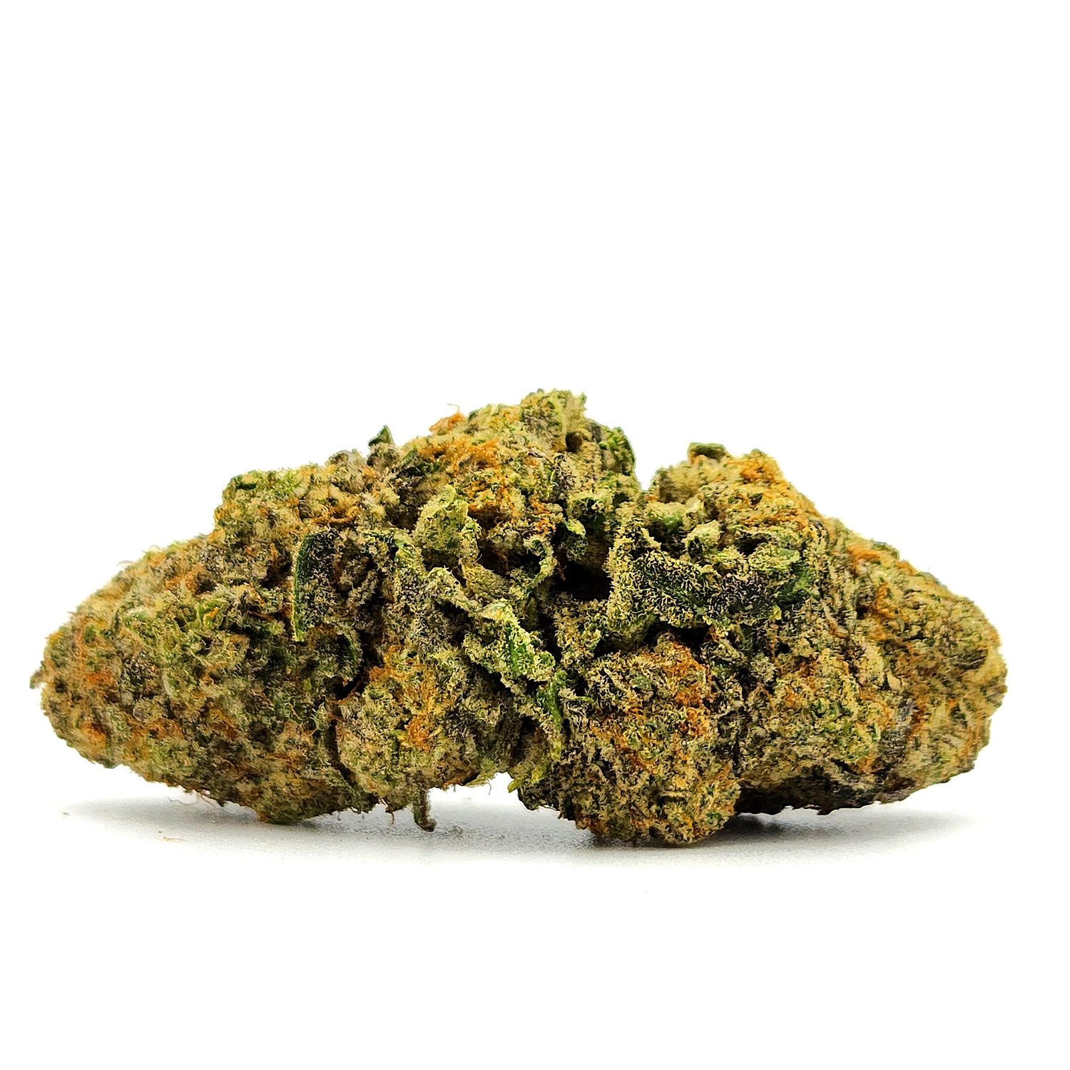 Apple Sherbet Strain Bud on White Background