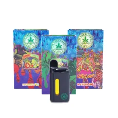 So High Extracts 5mL THC Vapes featuring Bomb Pop, Candyland, and Cherry Limeade flavors with vibrant packaging