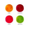 Closeup of Jelly Bites THC gummies in mango, blackberry, cherry, and green apple flavors.