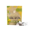 Packaging of Twisted Extracts Gourmet Sativa Salted Caramelts 300mg THC alongside individually wrapped caramels.