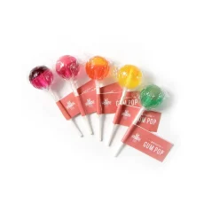 Assorted Kush Kitchen gum pop THC infused lollipops in various flavors, individually wrapped with branded labels.