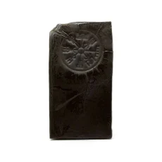 Glossy rectangular slab of Compass Hash featuring an embossed compass emblem with intricate markings.