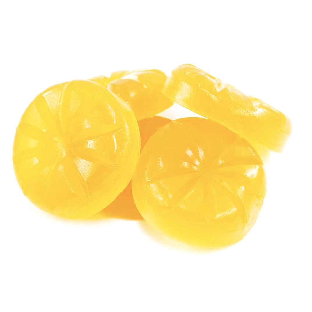 Mama Annes Edibles 1 to 1 CBD THC Gummies Pina Pineapple Closeup