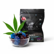 Apollo Edibles 1000mg Shooting Star Gummies Grape Blue Raspberry