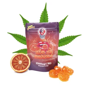 Mama Annes Edibles 1500mg CBD Gummies Blood Orange