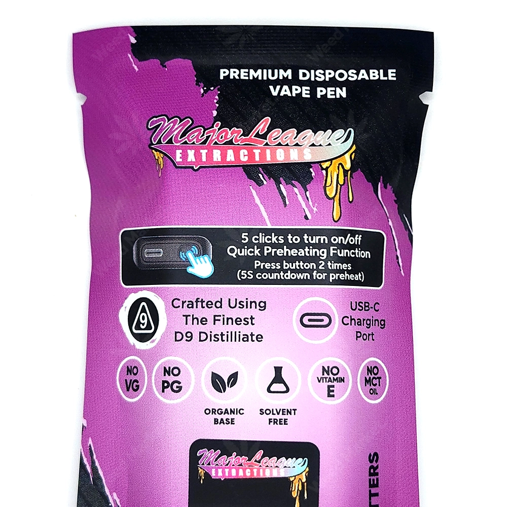 Major League Extractions 2g Vape Back