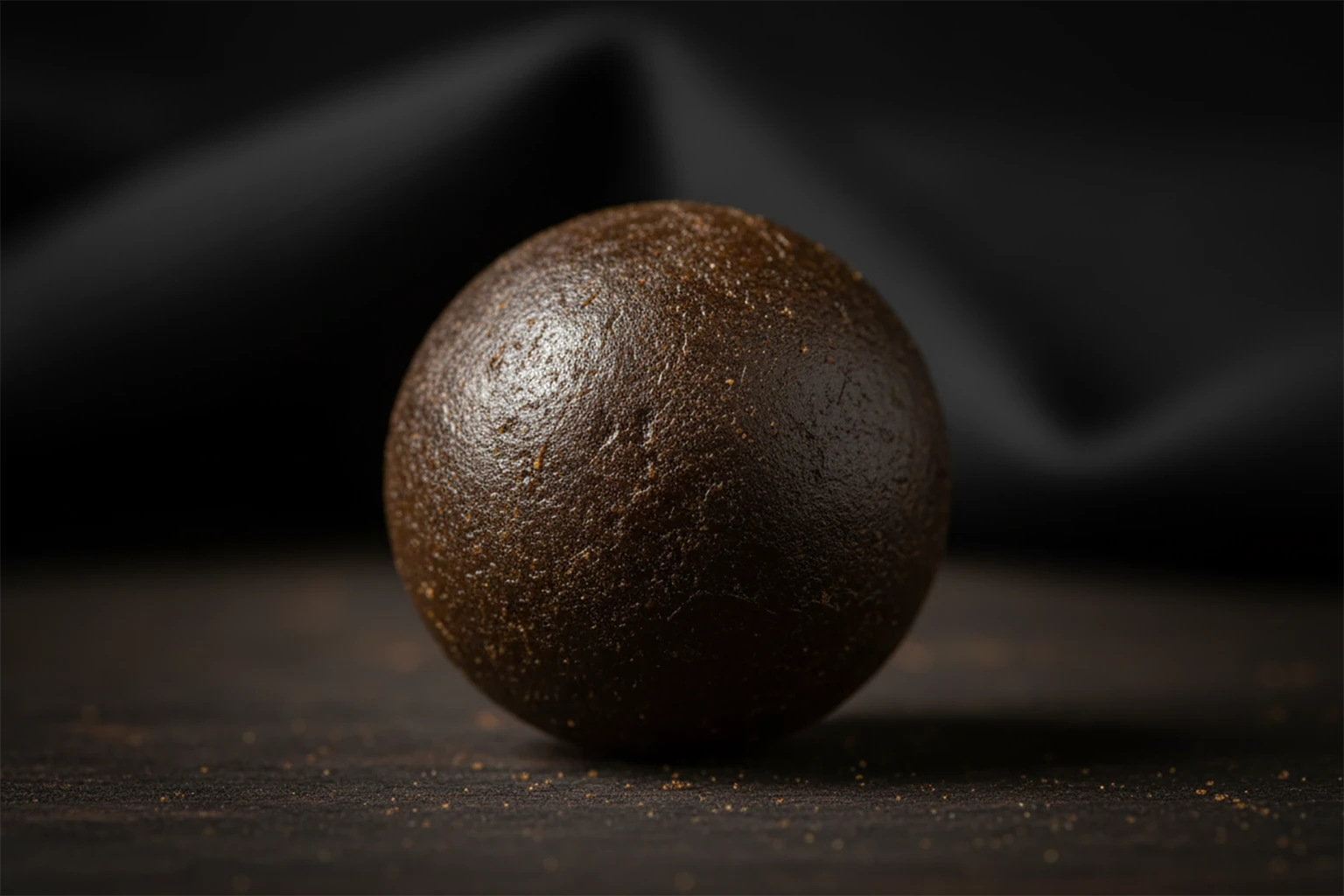 What is hash temple ball style cannabis concentrate close-up for Weed Market