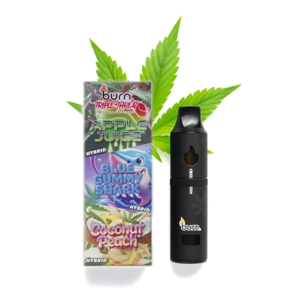 Apple Juice + Blue Gummy Shark + Coconut Peach