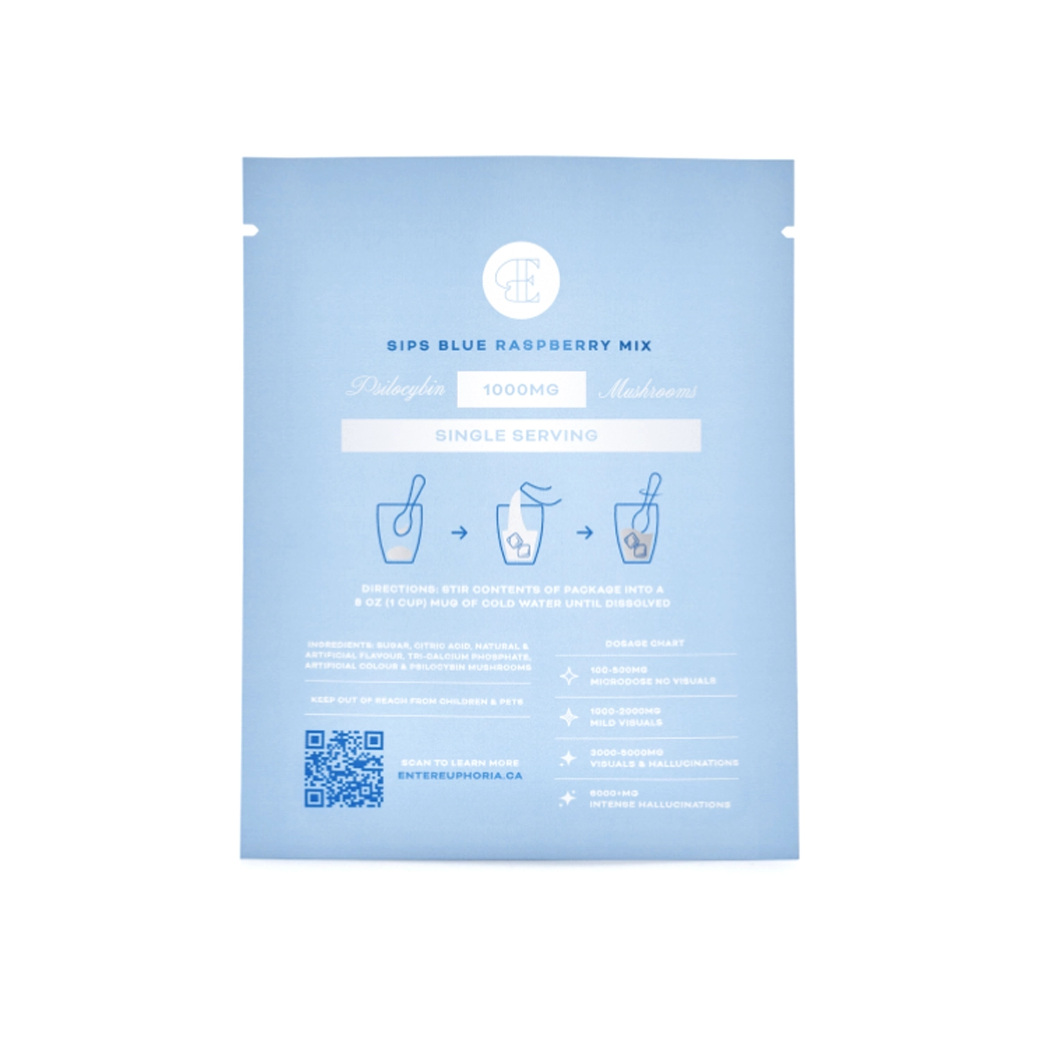 Blue Raspberr Sip Mix 1G Back
