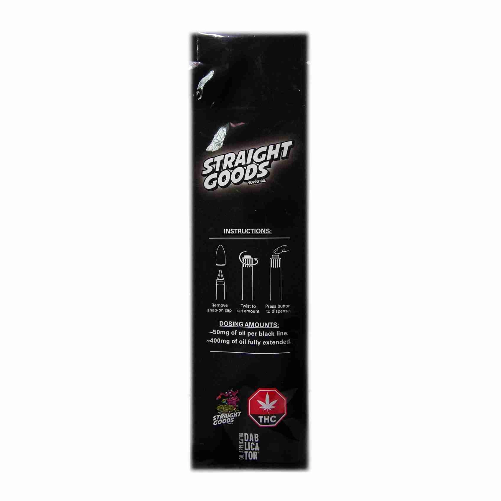 Straight Goods Supply 4g Dablicator Back