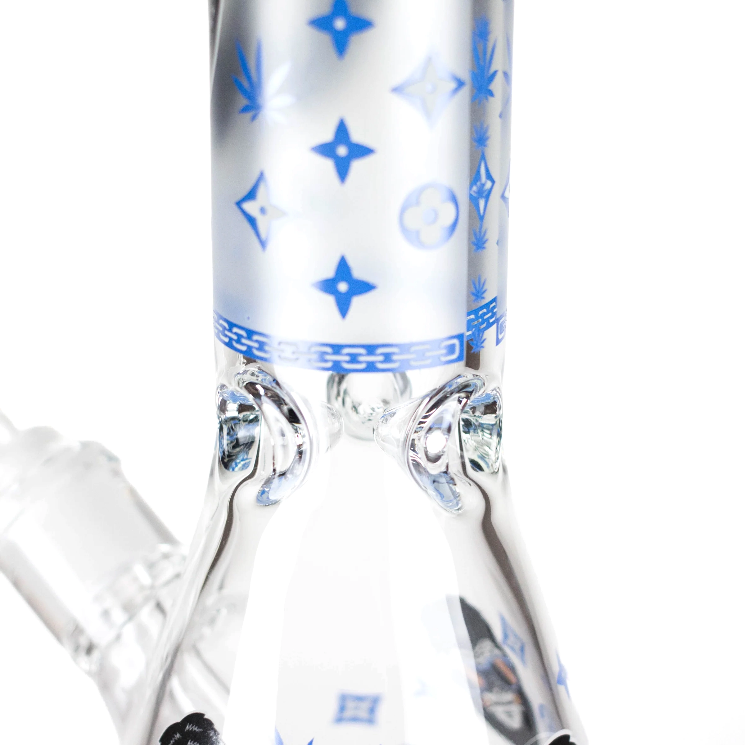 Gorilla Designs Glow In The Dark Beaker Bong Closeup